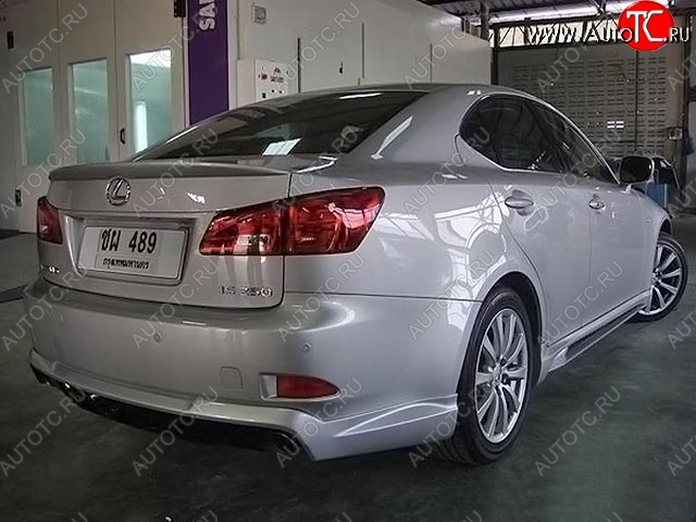 10 599 р. Накладка на задний бампер WALD SPORTS LINE Lexus IS250 XE20 седан дорестайлинг (2005-2013) (Неокрашенная)  с доставкой в г. Йошкар-Ола