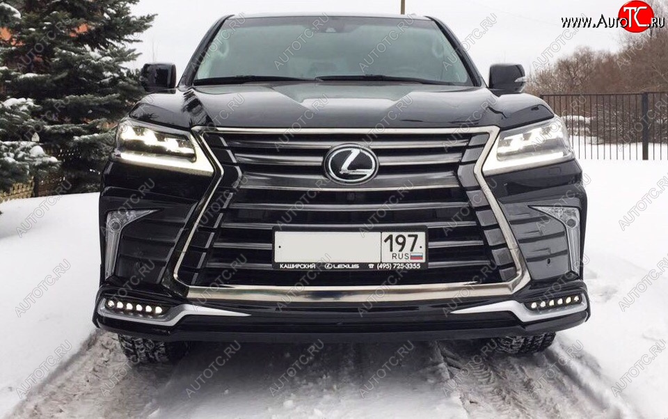 15 199 р. Дневные ходовые огни в накладку бампера Автократ Автократ Lexus LX570 J200 2-ой рестайлинг (2015-2022)  с доставкой в г. Йошкар-Ола