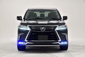 15 199 р. Дневные ходовые огни в накладку бампера Автократ Автократ Lexus LX570 J200 2-ой рестайлинг (2015-2022)  с доставкой в г. Йошкар-Ола. Увеличить фотографию 2