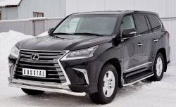 17 999 р. Защита переднего бампера (Ø63 мм, нержавейка) SLITKOFF  Lexus LX450d  J200 (2015-2022) 2-ой рестайлинг  с доставкой в г. Йошкар-Ола. Увеличить фотографию 2