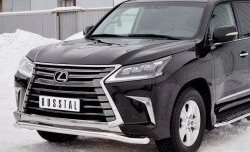 17 999 р. Защита переднего бампера (Ø63 мм, нержавейка) SLITKOFF  Lexus LX450d  J200 (2015-2022) 2-ой рестайлинг  с доставкой в г. Йошкар-Ола. Увеличить фотографию 4