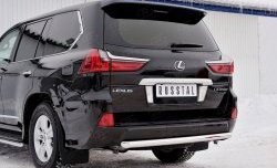 16 899 р. Защита заднего бампера (Ø63 мм, нержавейка, NOT F-SPORT/HERITAGE) SLITKOFF Lexus LX450d J200 2-ой рестайлинг (2015-2022)  с доставкой в г. Йошкар-Ола. Увеличить фотографию 4