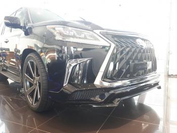 45 999 р. Юбка переднего бампера HEMMES Lexus LX570 J200 2-ой рестайлинг (2015-2022) (Неокрашенная)  с доставкой в г. Йошкар-Ола. Увеличить фотографию 11