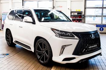 45 999 р. Юбка переднего бампера HEMMES Lexus LX570 J200 2-ой рестайлинг (2015-2022) (Неокрашенная)  с доставкой в г. Йошкар-Ола. Увеличить фотографию 15