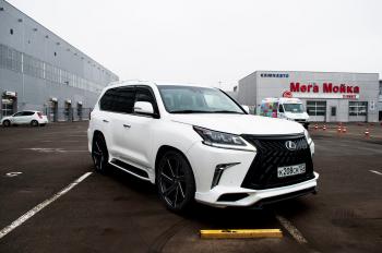 45 999 р. Юбка переднего бампера HEMMES Lexus LX570 J200 2-ой рестайлинг (2015-2022) (Неокрашенная)  с доставкой в г. Йошкар-Ола. Увеличить фотографию 2