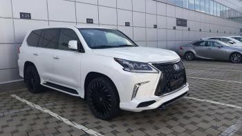 45 999 р. Юбка переднего бампера HEMMES Lexus LX570 J200 2-ой рестайлинг (2015-2022) (Неокрашенная)  с доставкой в г. Йошкар-Ола. Увеличить фотографию 5