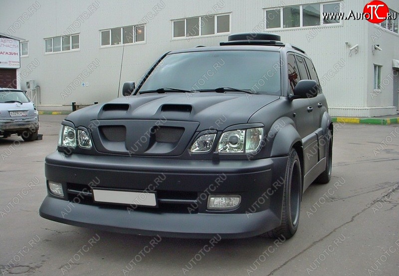 4 149 р. Реснички на фары CUSTOM Lexus LX470 J100 дорестайлинг (1998-2002) (Неокрашенные)  с доставкой в г. Йошкар-Ола