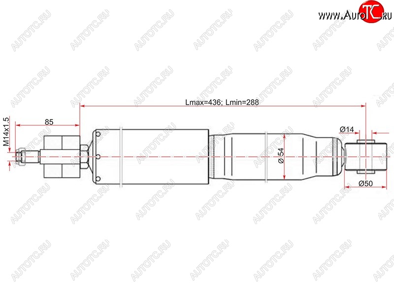 2 799 р. Амортизатор передний LH=RH SAT Lexus LX470 J100 дорестайлинг (1998-2002)  с доставкой в г. Йошкар-Ола