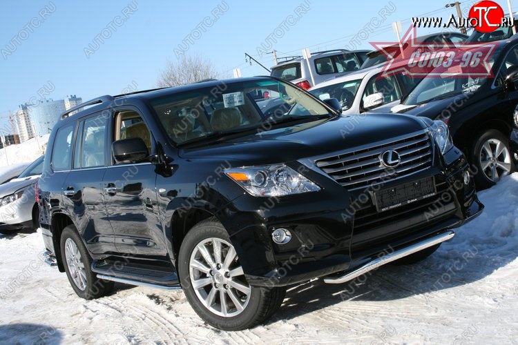 14 309 р. Защита переднего бампера Sport Package Souz-96 (d60) Lexus LX570 J200 дорестайлинг (2007-2012)  с доставкой в г. Йошкар-Ола