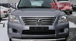 19 439 р. Защита переднего бампера одинарная Souz-96 (d76)  Lexus LX570  J200 (2007-2012) дорестайлинг  с доставкой в г. Йошкар-Ола. Увеличить фотографию 1