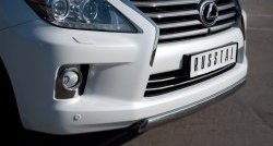 14 999 р. Защита переднего бампера Russtal из овальной трубы диаметром 75x42 мм Lexus LX570 J200 дорестайлинг (2007-2012)  с доставкой в г. Йошкар-Ола. Увеличить фотографию 2