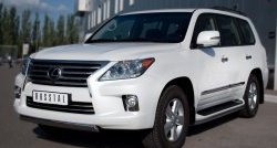 14 999 р. Защита переднего бампера Russtal из овальной трубы диаметром 75x42 мм Lexus LX570 J200 дорестайлинг (2007-2012)  с доставкой в г. Йошкар-Ола. Увеличить фотографию 4