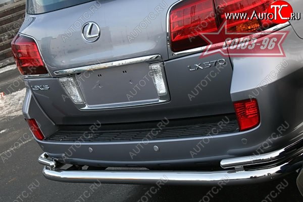 25 667 р. Двойная защита заднего бампера Souz-96 (d76/42) Lexus LX570 J200 дорестайлинг (2007-2012)  с доставкой в г. Йошкар-Ола