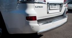 14 999 р. Защита заднего бампера (Ø75х42 мм, нержавейка) Russtal Lexus LX570 J200 дорестайлинг (2007-2012)  с доставкой в г. Йошкар-Ола. Увеличить фотографию 2