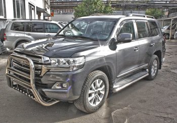 27 999 р. Защита переднего бампера WINBO (Ø76 мм, нержавейка) Lexus LX570 J200 дорестайлинг (2007-2012)  с доставкой в г. Йошкар-Ола. Увеличить фотографию 2