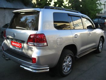 10 999 р. Защита заднего бампера WINBO (уголки, Ø76 и 38 мм, нержавейка) Lexus LX570 J200 дорестайлинг (2007-2012)  с доставкой в г. Йошкар-Ола. Увеличить фотографию 5