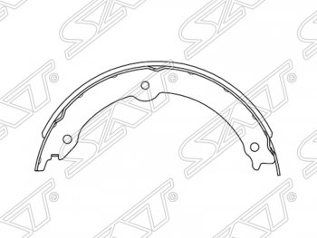 Колодки ручного тормоза SAT (комплект, 4 шт.) Toyota Tundra XK50 дорестайлинг (2007-2009)