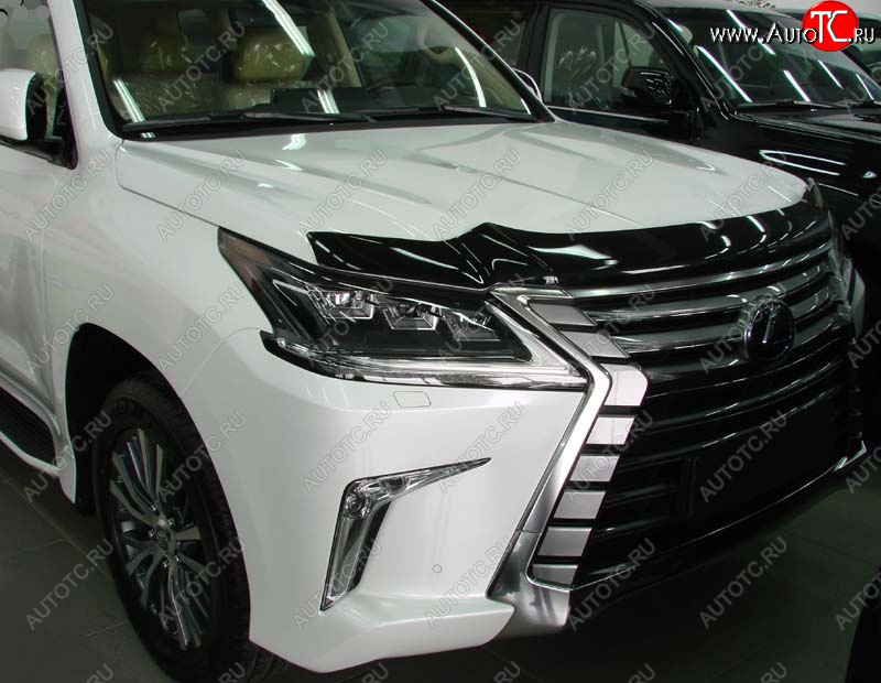 3 169 р. Дефлектор капота SIM  Lexus LX570  J200 (2015-2022) 2-ой рестайлинг  с доставкой в г. Йошкар-Ола