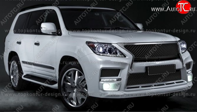 6 199 р. Решётка радиатора TopKontur Design Lexus LX570 J200 1-ый рестайлинг (2012-2015)  с доставкой в г. Йошкар-Ола