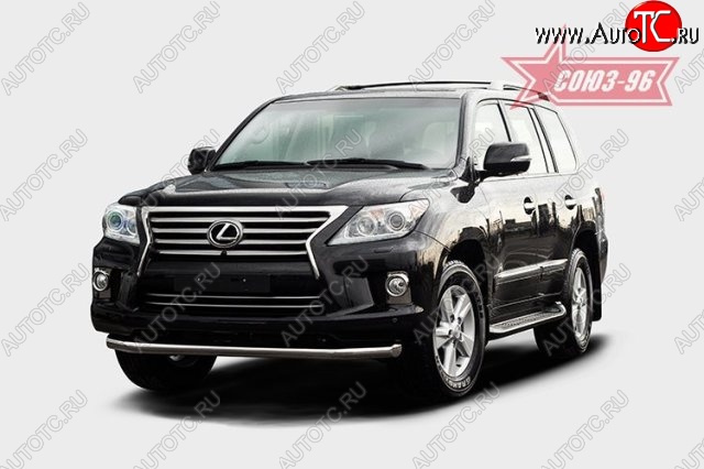 1 043 р. Защита переднего бампера труба d76 SOUZ_96 Lexus LX570 J200 1-ый рестайлинг (2012-2015)  с доставкой в г. Йошкар-Ола