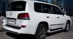 14 549 р. Одинарная защита заднего бампера из трубы диаметром 76 мм SLITKOFF  Lexus LX570  J200 (2012-2015) 1-ый рестайлинг  с доставкой в г. Йошкар-Ола. Увеличить фотографию 4