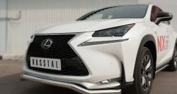 15 999 р. Защита переднего бампера (Ø63 мм волна, нержавейка, F-SPORT) SLITKOFF  Lexus NX200T  Z10 (2014-2017)  с доставкой в г. Йошкар-Ола. Увеличить фотографию 2