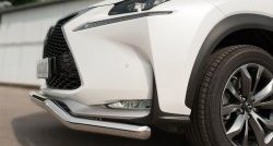 15 999 р. Защита переднего бампера (Ø63 мм волна, нержавейка, F-SPORT) SLITKOFF  Lexus NX200T  Z10 (2014-2017)  с доставкой в г. Йошкар-Ола. Увеличить фотографию 3