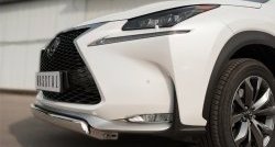 17 299 р. Защита переднего бампера (Ø75х42 мм, нержавейка, F-SPORT) Russtal Lexus NX200T Z10 (2014-2017)  с доставкой в г. Йошкар-Ола. Увеличить фотографию 3