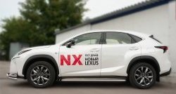 24 749 р. Широкая защита порогов F SPORT Russtal Lexus NX200T Z10 (2014-2017) (Текстура поверхности листа №1)  с доставкой в г. Йошкар-Ола. Увеличить фотографию 4