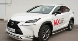 24 749 р. Широкая защита порогов F SPORT Russtal Lexus NX200T Z10 (2014-2017) (Текстура поверхности листа №1)  с доставкой в г. Йошкар-Ола. Увеличить фотографию 5