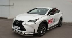 24 749 р. Широкая защита порогов F SPORT Russtal Lexus NX200T Z10 (2014-2017) (Текстура поверхности листа №1)  с доставкой в г. Йошкар-Ола. Увеличить фотографию 7