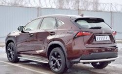 16 249 р. Защита заднего бампера (Ø63 мм, нержавейка) SLITKOFF  Lexus NX200  Z10 (2014-2017) дорестайлинг  с доставкой в г. Йошкар-Ола. Увеличить фотографию 2