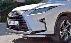 16 899 р. Защита переднего бампера (Ø42 мм, нержавейка) SLITKOFF Lexus RX 200T AL20 дорестайлинг (2015-2017)  с доставкой в г. Йошкар-Ола. Увеличить фотографию 4