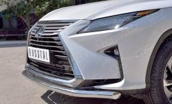 18 799 р. Защита переднего бампера (Ø63 мм, нержавейка) SLITKOFF Lexus RX 200T AL20 дорестайлинг (2015-2017)  с доставкой в г. Йошкар-Ола. Увеличить фотографию 4