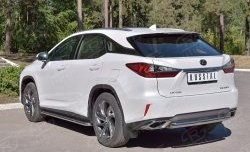 18 799 р. Защита заднего бампера (Ø63 мм, окрашенная) SLITKOFF Lexus RX 200T AL20 дорестайлинг (2015-2017)  с доставкой в г. Йошкар-Ола. Увеличить фотографию 2