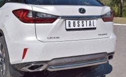 18 799 р. Защита заднего бампера (Ø63 мм, окрашенная) SLITKOFF Lexus RX 200T AL20 дорестайлинг (2015-2017)  с доставкой в г. Йошкар-Ола. Увеличить фотографию 3