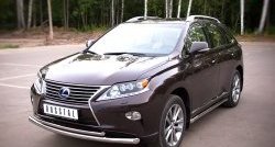 17 999 р. Защита переднего бампера (2 трубыØ63 и 42 мм, нержавейка) SLITKOFF Lexus RX350 AL10 дорестайлинг (2008-2012)  с доставкой в г. Йошкар-Ола. Увеличить фотографию 3