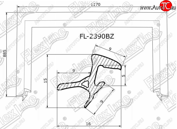 2 669 р. Молдинг лобового стекла FlexLine  Lexus RX300  XU30 (2003-2006), Lexus RX330  XU30 (2003-2006), Lexus RX400H  XU30 (2005-2009), Toyota Harrier  XU30 (2003-2013)  с доставкой в г. Йошкар-Ола