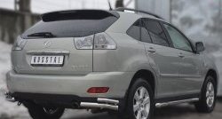 21 999 р. Защита порогов из круглой трубы диаметром 63 мм SLITKOFF Lexus RX350 XU30 дорестайлинг (2003-2006)  с доставкой в г. Йошкар-Ола. Увеличить фотографию 2