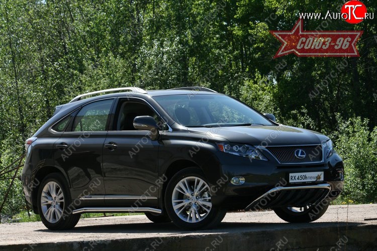 30 104 р. Защита переднего бампера нижняя Souz-96 (d60). Lexus RX450H AL10 дорестайлинг (2009-2012)  с доставкой в г. Йошкар-Ола