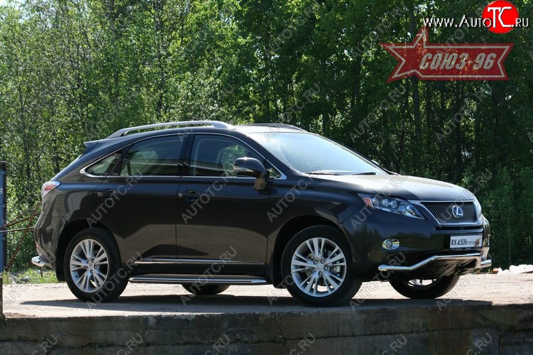 16 199 р. Защита переднего бампера одинарная Souz-96 (d60) Lexus RX450H AL10 дорестайлинг (2009-2012)  с доставкой в г. Йошкар-Ола