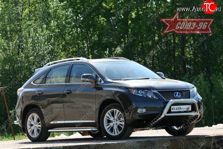 20 069 р. Защита переднего бампера Souz-96 (d76/76 и 60) Lexus RX450H AL10 дорестайлинг (2009-2012)  с доставкой в г. Йошкар-Ола