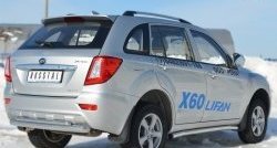 13 849 р. Защита порогов из круглой трубы диаметром 63 мм Russtal Lifan X60 дорестайлинг (2011-2015) (Защита порогов с со скосами на торцах (вариант 1))  с доставкой в г. Йошкар-Ола. Увеличить фотографию 5