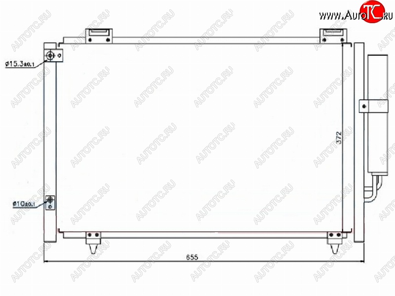 5 399 р. Радиатор кондиционера SAT Lifan Solano  дорестайлинг (2010-2015)  с доставкой в г. Йошкар-Ола