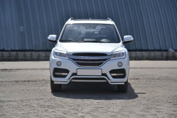 17 999 р. Защита переднего бампера Petroil Tuning (d51, волна) Lifan X60 2-ой рестайлинг (2016-2025) (Нержавеющая полированная сталь)  с доставкой в г. Йошкар-Ола. Увеличить фотографию 4