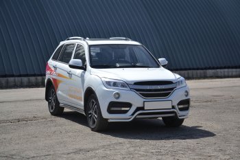 17 999 р. Защита переднего бампера Petroil Tuning (d51, волна) Lifan X60 2-ой рестайлинг (2016-2025) (Нержавеющая полированная сталь)  с доставкой в г. Йошкар-Ола. Увеличить фотографию 5