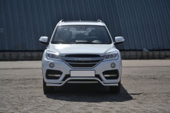 15 599 р. Защита переднего бампера Petroil Tuning (d63, волна) Lifan X60 2-ой рестайлинг (2016-2025) (Нержавеющая полированная сталь)  с доставкой в г. Йошкар-Ола. Увеличить фотографию 3