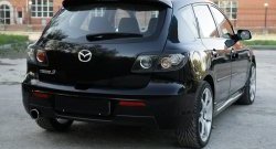 799 р. Реснички на фонари RA  Mazda 3/Axela  BK (2003-2009) дорестайлинг, хэтчбэк, рестайлинг, хэтчбэк (Неокрашенные)  с доставкой в г. Йошкар-Ола. Увеличить фотографию 2