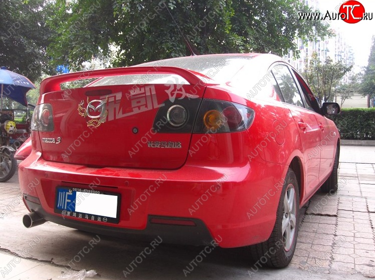 4 149 р. Спойлер KENSTYLE EDITION Mazda 3/Axela BK дорестайлинг седан (2003-2006) (Неокрашенный)  с доставкой в г. Йошкар-Ола