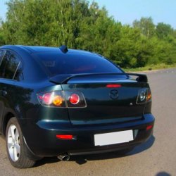 4 149 р. Спойлер RAVEN STYLE Mazda 3/Axela BK дорестайлинг седан (2003-2006) (Неокрашенный)  с доставкой в г. Йошкар-Ола. Увеличить фотографию 2